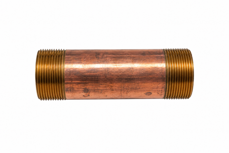 2" Diameter Brass Nipple, 5-1/2" long