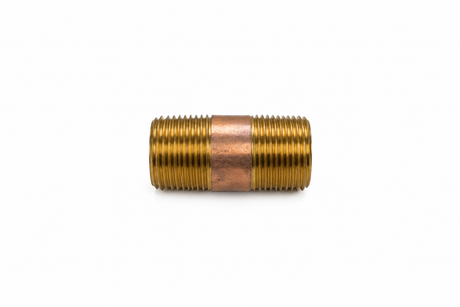 1-1/2" Diameter Brass Nipple, 3" long
