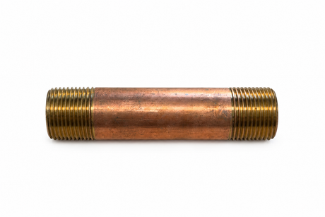 1" Diameter Brass Nipple, 5-1/2" long