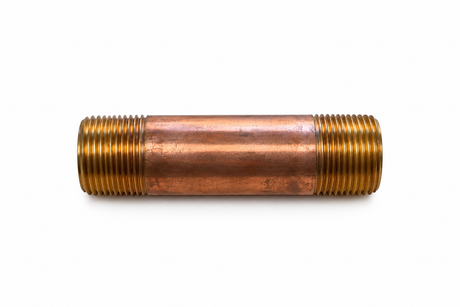 1" Diameter Brass Nipple, 5" long