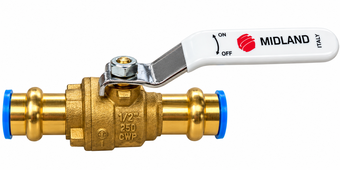 1/2" Press Ball Valve