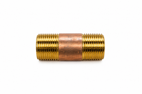 1" Diameter Brass Nipple, 3" long