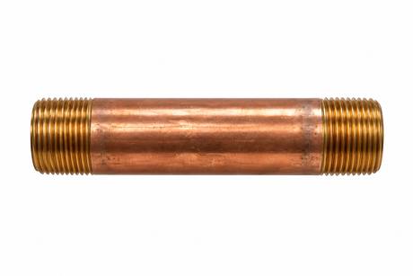 3/4" Diameter Brass Nipple, 6" long