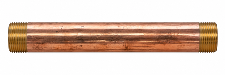 2" Diameter Brass Nipple, 12" long