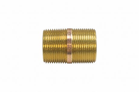 1-1/2" Diameter Brass Nipple, 2" long