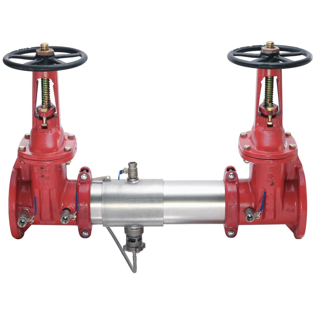 Ames C400-OSY 8" stainless steel reduced pressure zone assembly with OS&Y gate valves