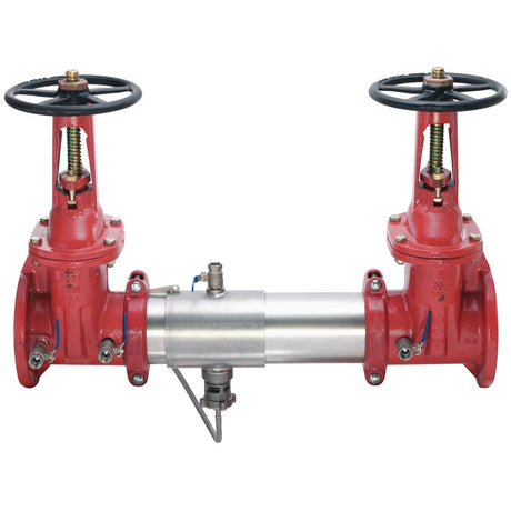 Ames C400-OSY 4" stainless steel reduced pressure zone assembly with OS&Y gate valves
