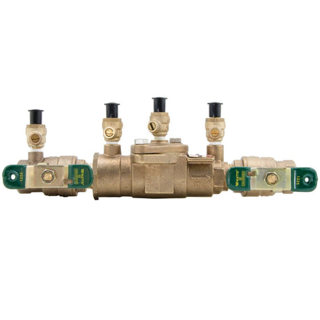 Ames LF2000B-M3 3/4" lead-free bronze double check valve assembly with quarter-turn ball valve shutoffs