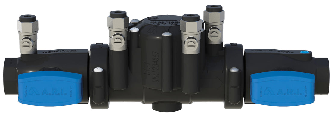 ARI DC-501 2" composite double check valve assembly with composite ball valve shutoffs