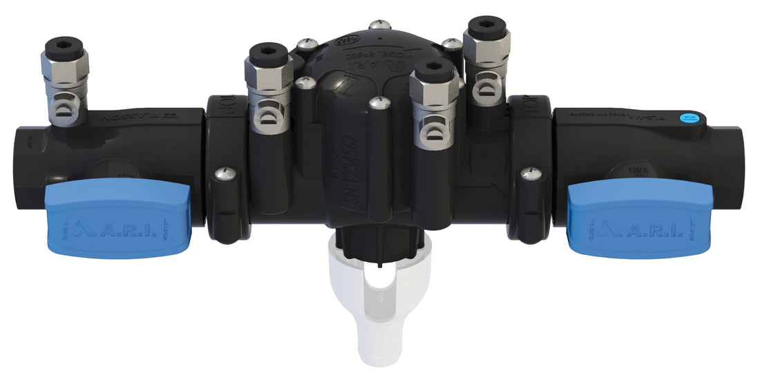 ARI RP-501 1" composite reduced pressure zone assembly with composite ball valve shutoffs