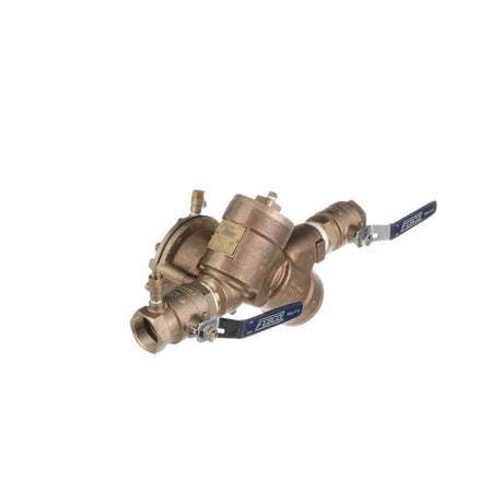 Febco LF825Y-QT 1 1/2" lead-free bronze reduced pressure zone assembly with quarter-turn ball valve shutoffs