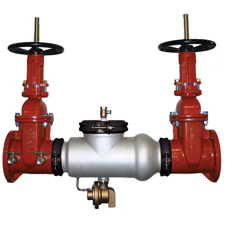 Wilkins 375ASTOSY 8" stainless steel reduced pressure zone assembly with OS&Y gate valves